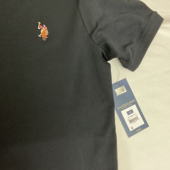 U.S. Polo Assn. Mens Black Polo Shirt XSmall Short Sleeve Embroidered Logo Cotto - Picture 4 of 5